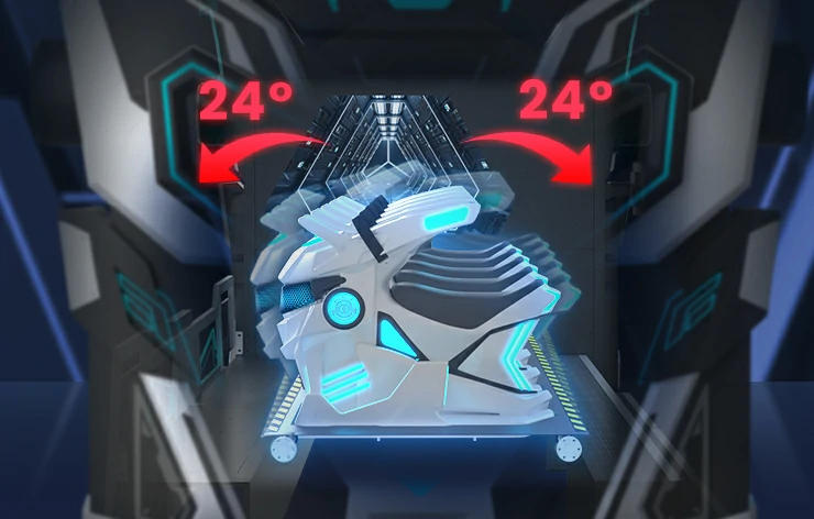 24° Forward & Backward Pitch