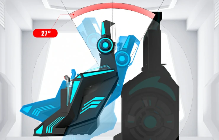 27° Up and Down Tilt