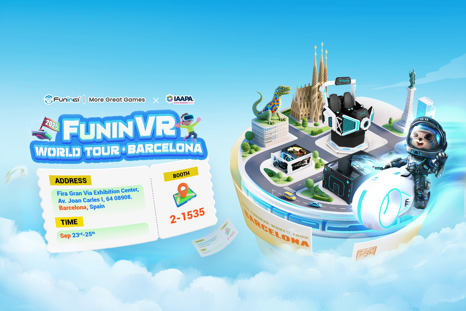 Meet FuninVR at IAAPA Expo Europe 2025 in Barcelona