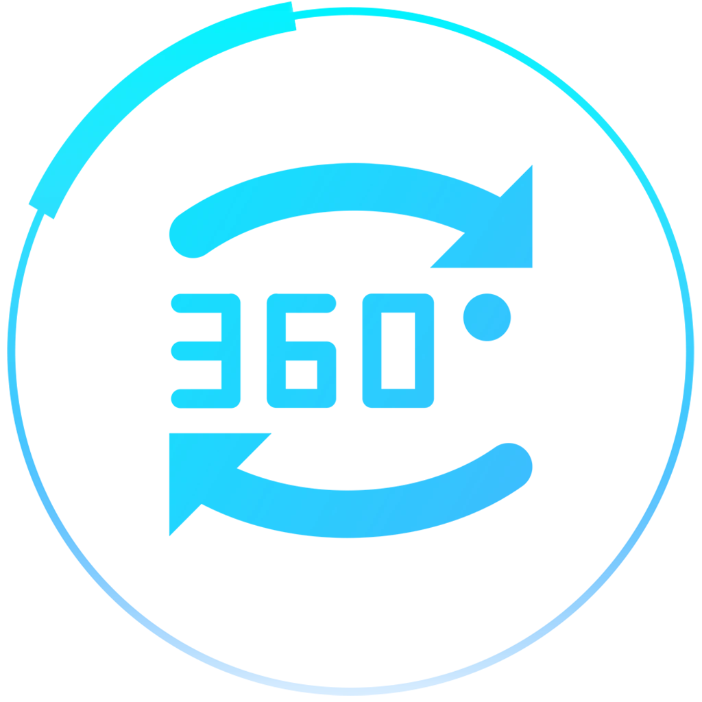 360° Free Rotation: 