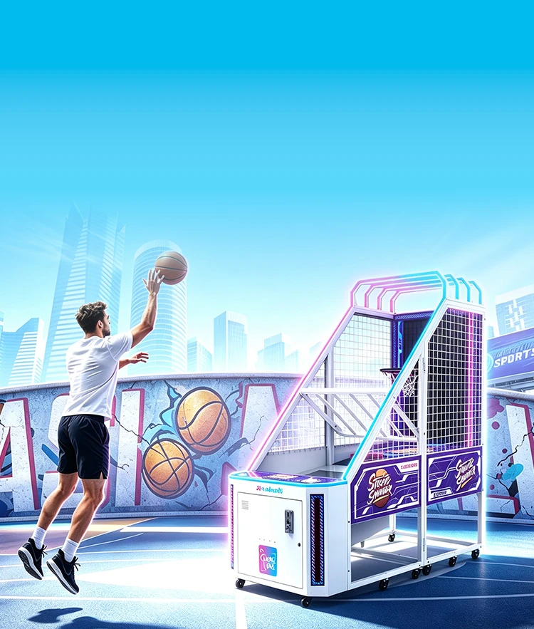 Level challenge with auto moving baskets